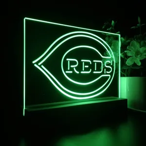 Cincinnati Reds Logo 1 LED Desk Light