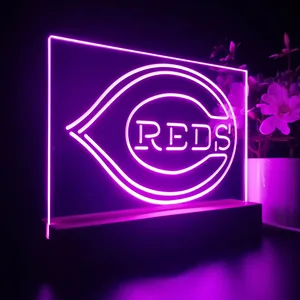 Cincinnati Reds Logo 1 LED Desk Light