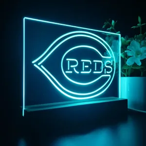 Cincinnati Reds Logo 1 LED Desk Light