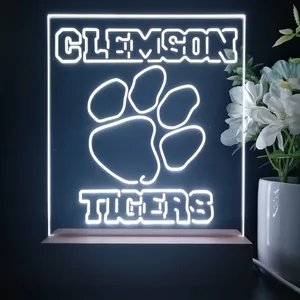 Clemson Tigers Logo LED Desk Light