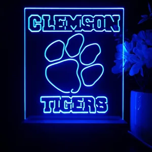 Clemson Tigers Logo LED Desk Light