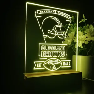 Cleveland Browns EST 1946 LED Desk Light