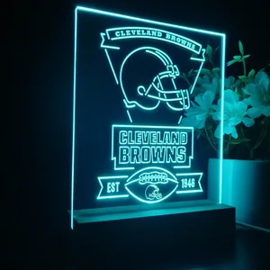 Cleveland Browns EST 1946 LED Desk Light