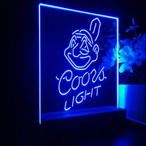 Cleveland Indians Coors Light LED Desk Light - Legacy Edition
