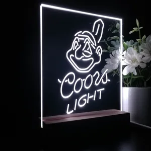 Cleveland Indians Coors Light LED Desk Light - Legacy Edition