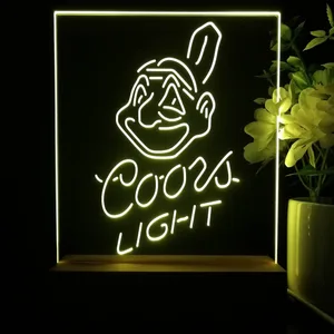 Cleveland Indians Coors Light LED Desk Light - Legacy Edition