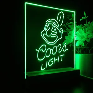 Cleveland Indians Coors Light LED Desk Light - Legacy Edition