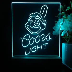 Cleveland Indians Coors Light LED Desk Light - Legacy Edition