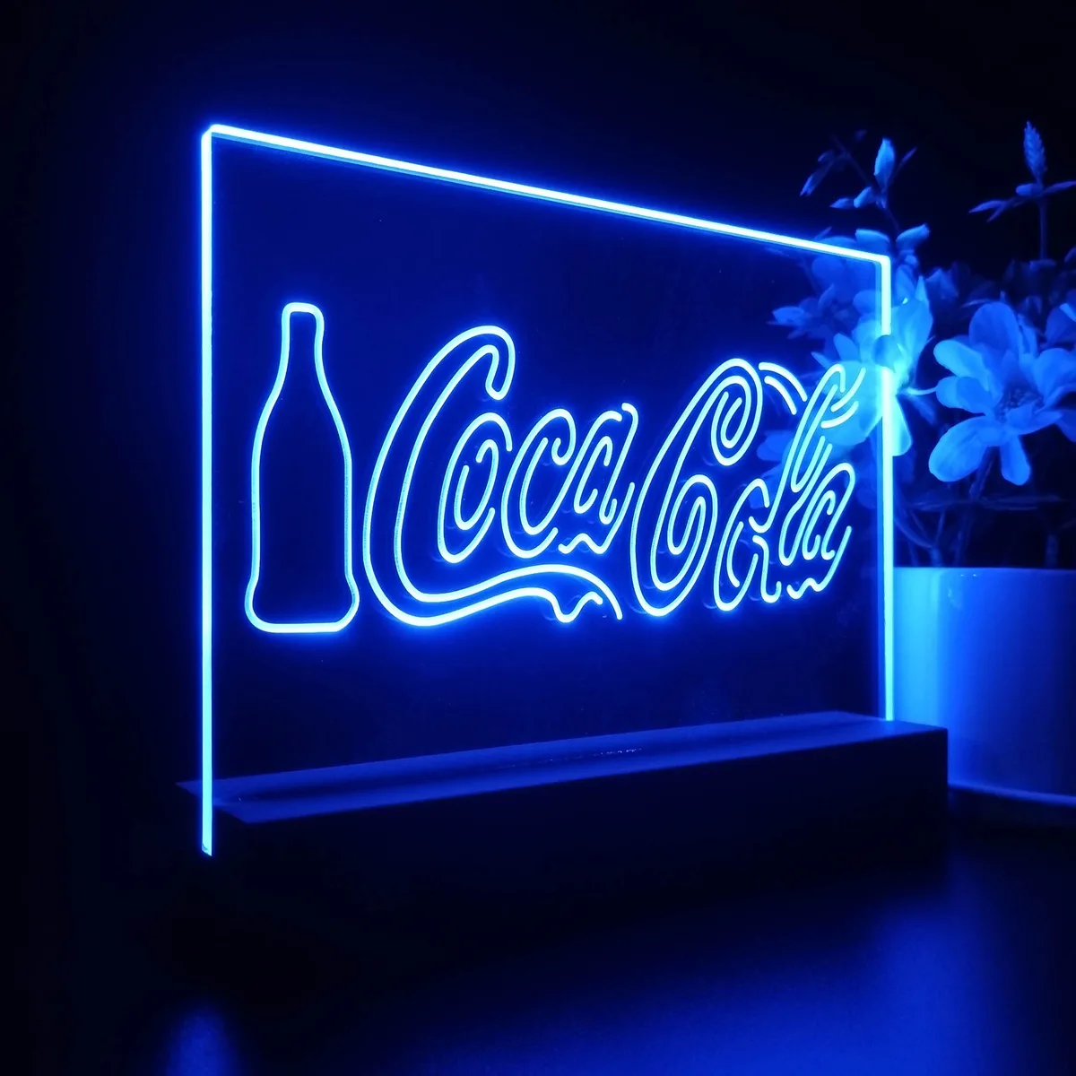Coca-Cola Bottle and Logo LED Desk Light