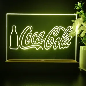 Coca-Cola Bottle and Logo LED Desk Light