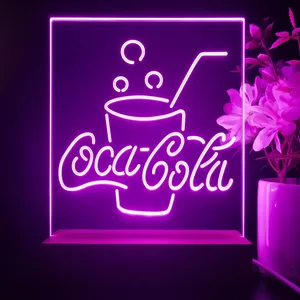 Coca-Cola Cup with Bubbles LED Desk Light