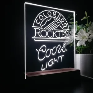 Colorado Rockies Coors Light LED Desk Light