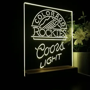 Colorado Rockies Coors Light LED Desk Light