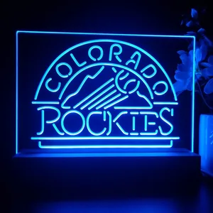 Colorado Rockies Logo 1 LED Desk Light