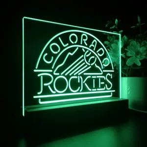 Colorado Rockies Logo 1 LED Desk Light