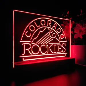 Colorado Rockies Logo 1 LED Desk Light