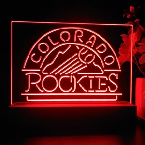Colorado Rockies Logo 1 LED Desk Light