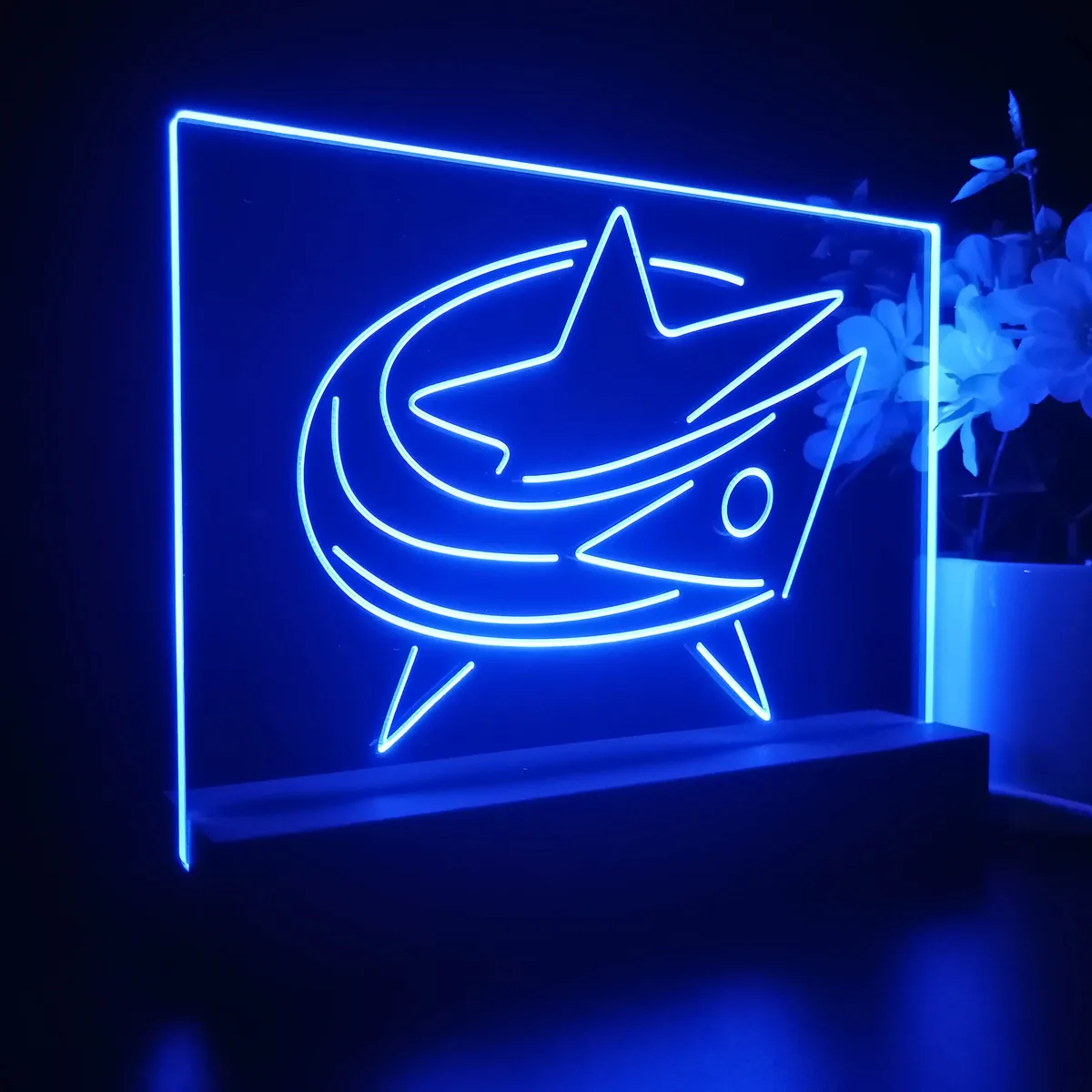 Columbus Blue Jackets Logo 1 LED Desk Light