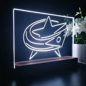 Columbus Blue Jackets Logo 1 LED Desk Light