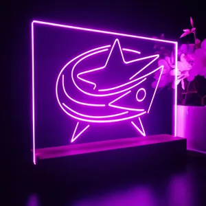 Columbus Blue Jackets Logo 1 LED Desk Light