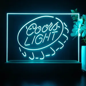 Coors Light Bottlecap LED Desk Light