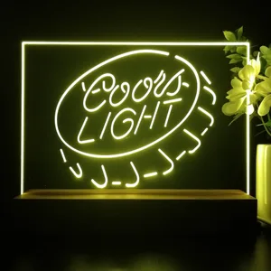 Coors Light Bottlecap LED Desk Light
