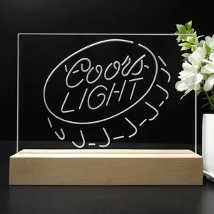Coors Light Bottlecap LED Desk Light