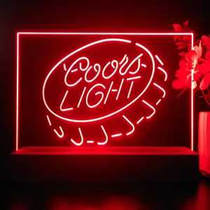 Coors Light Bottlecap LED Desk Light