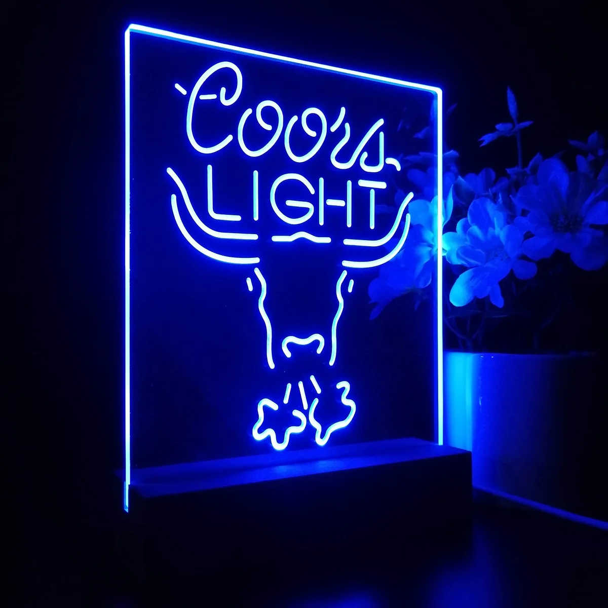 Coors Light Bull LED Desk Light