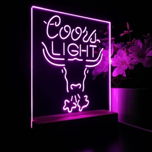 Coors Light Bull LED Desk Light