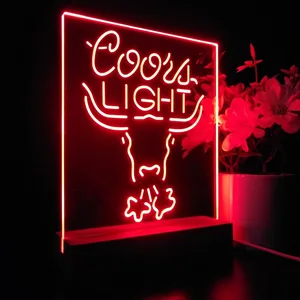 Coors Light Bull LED Desk Light