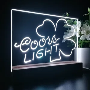 Coors Light Clover 2 LED Desk Light