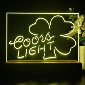 Coors Light Clover 2 LED Desk Light