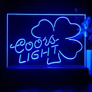 Coors Light Clover 2 LED Desk Light