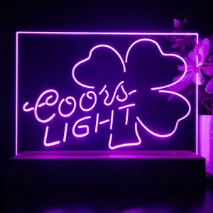 Coors Light Clover 2 LED Desk Light