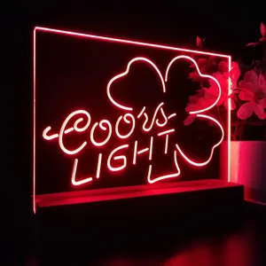 Coors Light Clover 2 LED Desk Light