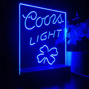 Coors Light Clover Leaf LED Desk Light