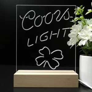 Coors Light Clover Leaf LED Desk Light
