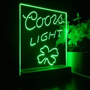 Coors Light Clover Leaf LED Desk Light