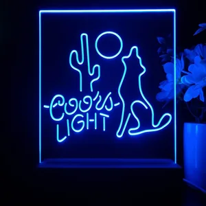 Coors Light Coyote Moon LED Desk Light