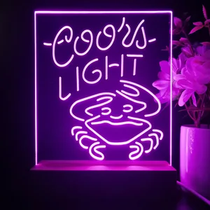 Coors Light Crabby LED Desk Light