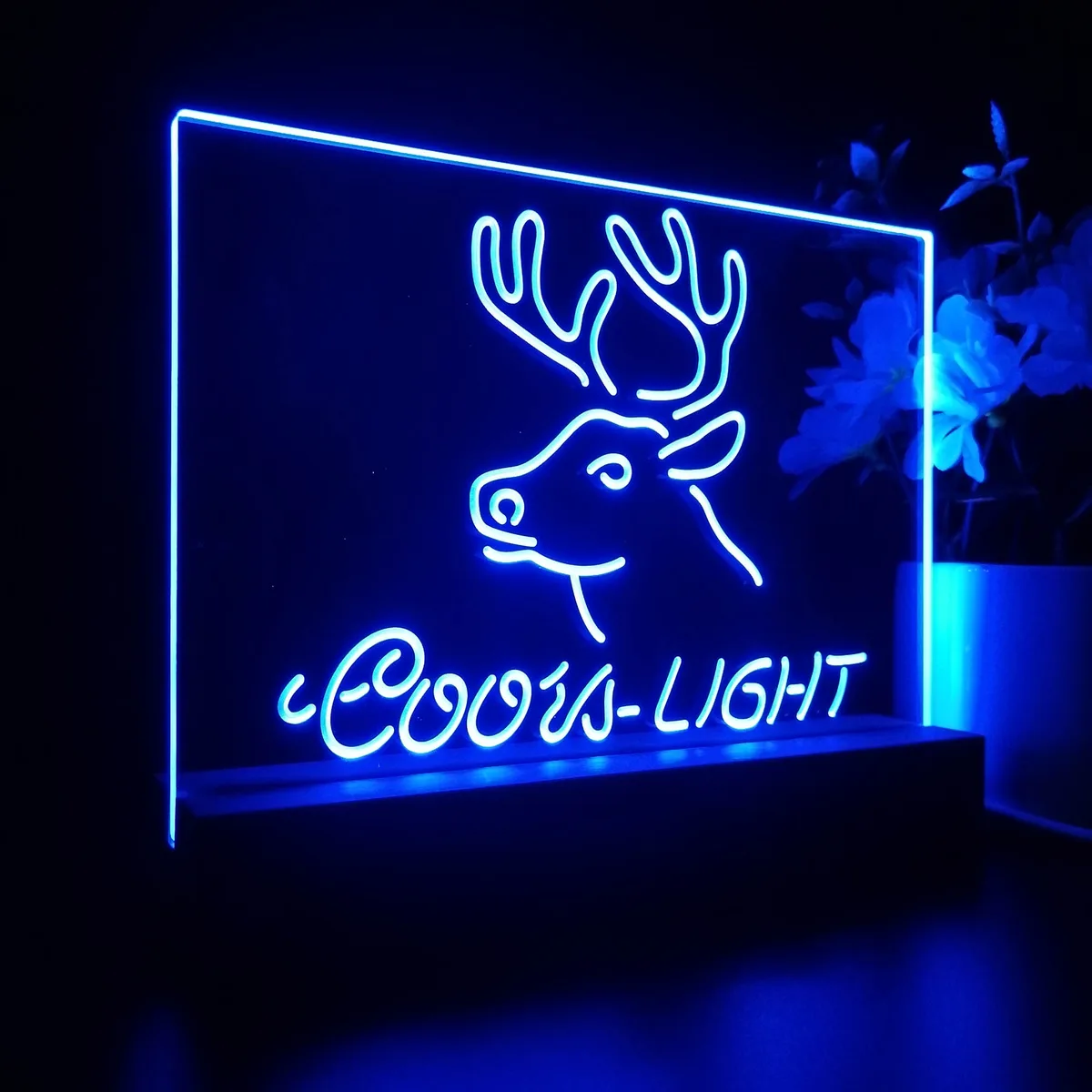 Coors Light Deer LED Desk Light