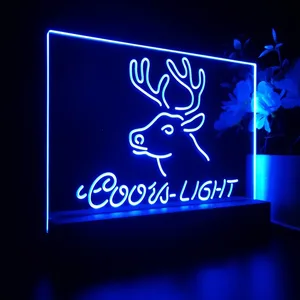 Coors Light Deer LED Desk Light