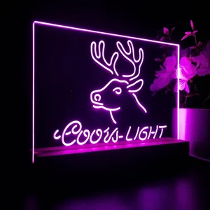 Coors Light Deer LED Desk Light