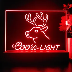 Coors Light Deer LED Desk Light