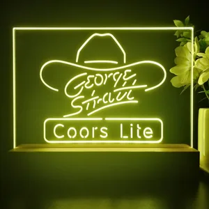 Coors Light George Strait Hat LED Desk Light