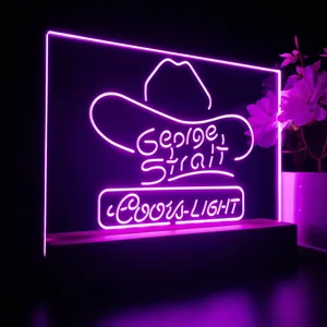 Coors Light George Strait LED Desk Light