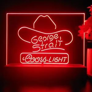 Coors Light George Strait LED Desk Light