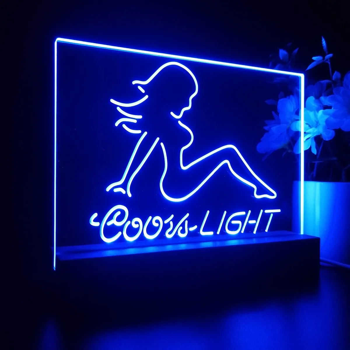Coors Light Girl 2 LED Desk Light