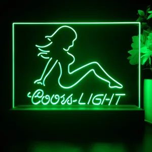 Coors Light Girl 2 LED Desk Light